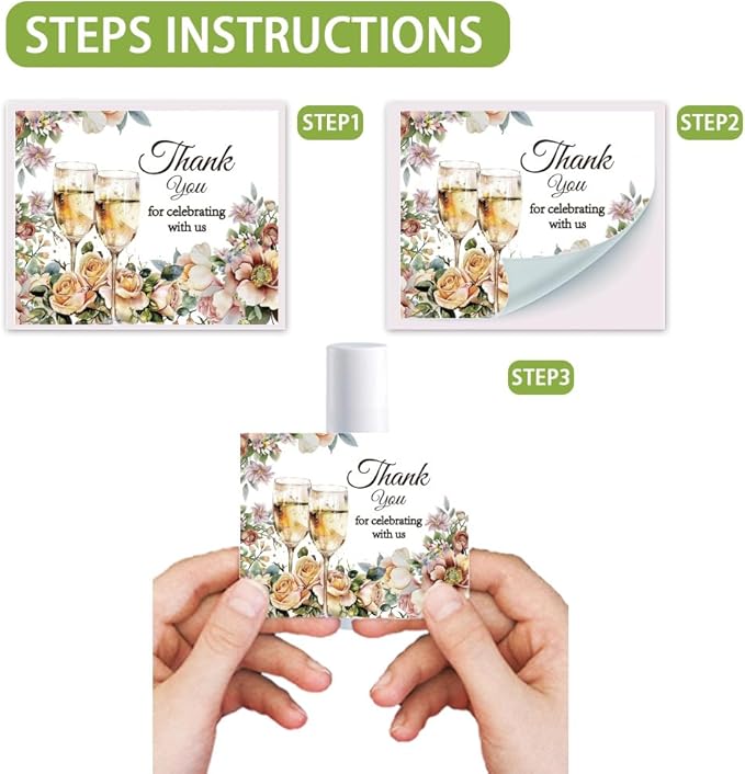 OLYCRAFT 100Pcs Self-Adhesive Lip Balm Tag