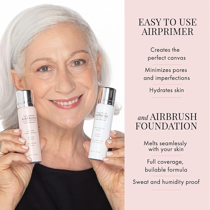 MagicMinerals AirBrush Foundation Set by Jerome Alexander – Skin (Medium)