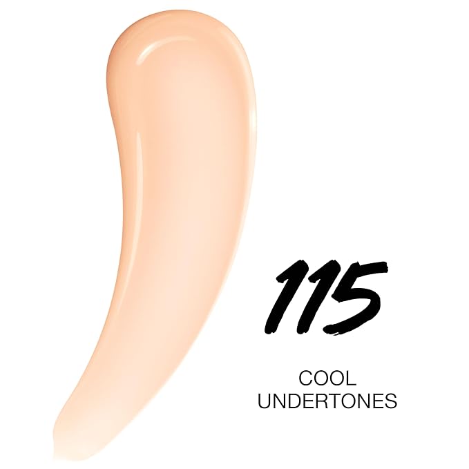 Maybelline Super Stay Lumi-Matte Foundation, Lightweight and Buildable Full Coverage Foundation Makeup For Up To 30HR Wear, 115, 1 Count