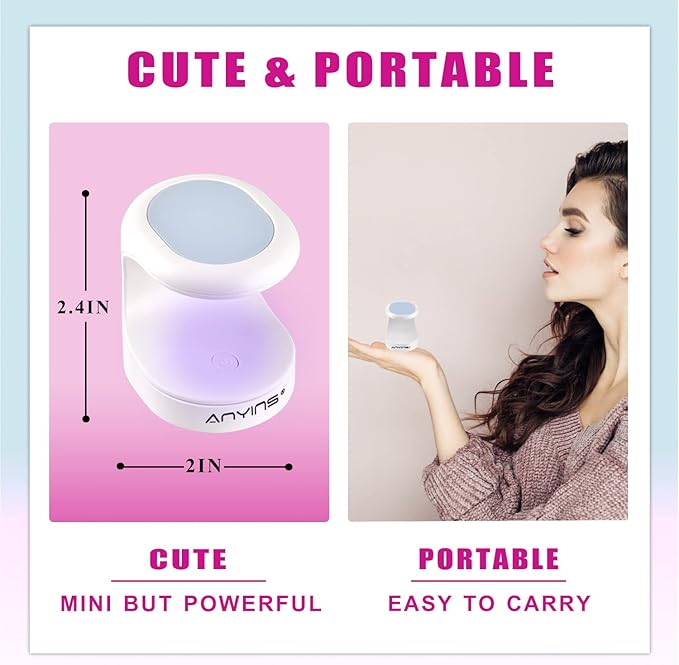 Mini uv light for gel