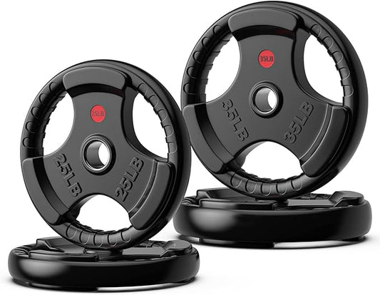 GIKPAL Weight Plates 2-inch Olympic (10lb 25lb 25lb 35lb 35lb 45lb) 45lb)