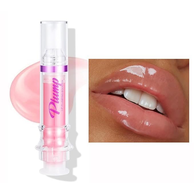 Lip Plumper Gloss,Natural Spicy Lip Plumping