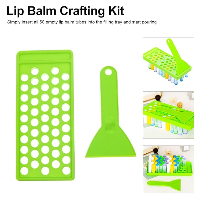Lip Balm Filling Tray and Spatula