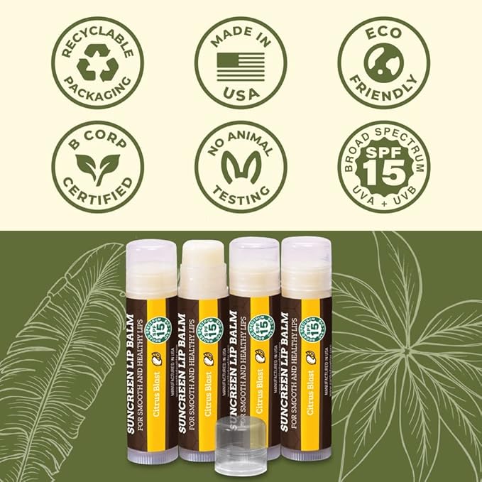 SPF Lip Balm 4-Pack by Earth's