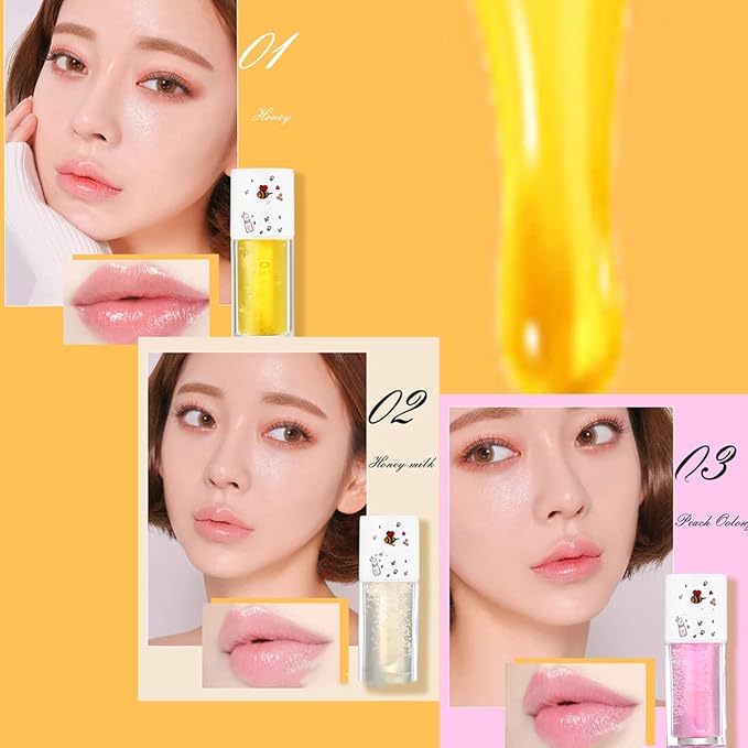 3Pcs Plumping Lip Oil Set, Moisturizing