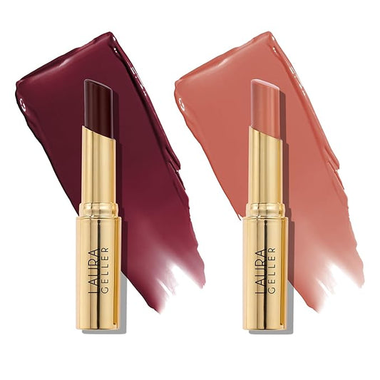 LAURA GELLER NEW YORK Jelly Balm Hydrating Lip Color Duo - Very Black Cherry + Sugar & Spice - Holiday 2024