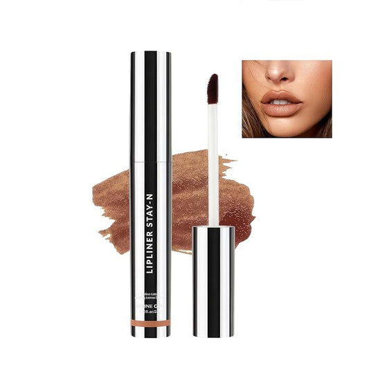Peel Off Lip Liner Stain Velvet Tint – Long-Lasting, Moisturizing, Non-Sticky Matte Lip Lacquer, Highly Pigmented, Smudge-Proof Liquid Lipstick Makeup (brown)