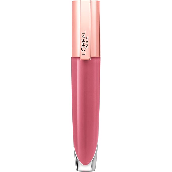 L'Oreal Paris Glow Paradise Hydrating Tinted Lip Balm-in-Gloss with Pomegranate Extract & Hyaluronic Acid, Ultra-Gentle, Non-Sticky Formula, Rosy Utopia, 0.23 Fl Oz