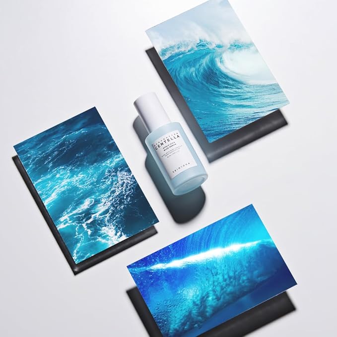 SKIN1004 Hyalu-CICA Blue Serum 1.69 fl.oz, 50ml, 5 Layer Hyaluronic Acid Cica Niacinamide, Hydrating and Refreshing Multi-Care Solutions