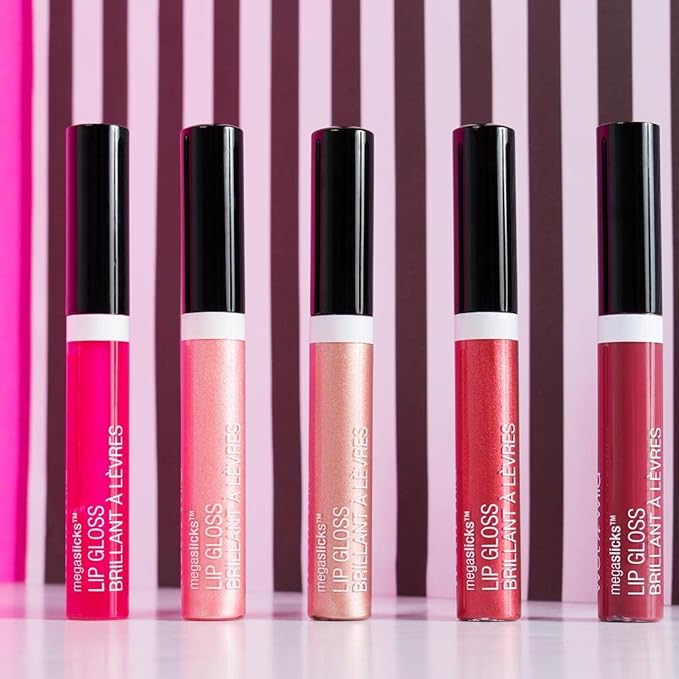 wet n wild MegaSlicks Lip Gloss, Ultra-Glossy, Vitamin-E Enriched, Ultra-Gloss High Shine Moisturizing, Cruelty-Free & Vegan - Bronze Berry