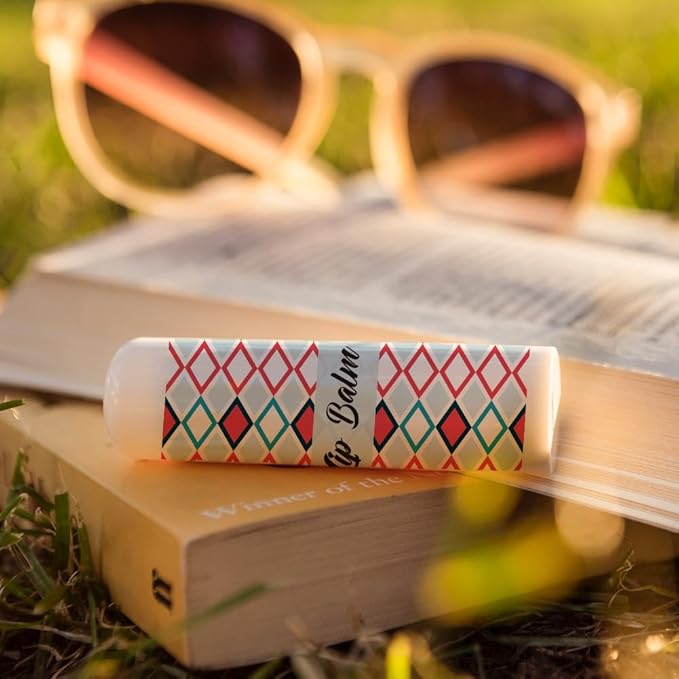 OLYCRAFT 100Pcs Self-Adhesive Lip Balm Tag