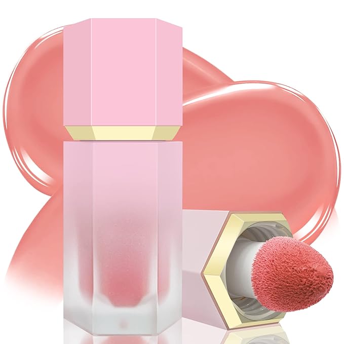 Liquid Blush for Cheeks, Soft Cream Blush with ENCHANTING-Soft Pink