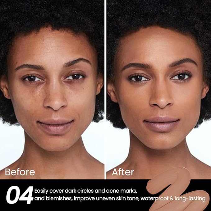 2 Pack Liquid Foundation Cream for Face Makeup,Durable