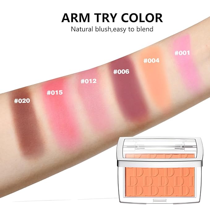 Embossed Blush, Palette Pink Dark Powder Blush Palette