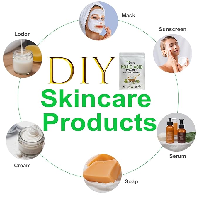 Pure Kojic Acid Powder 60g(2.12oz) for Skincare Products 60g