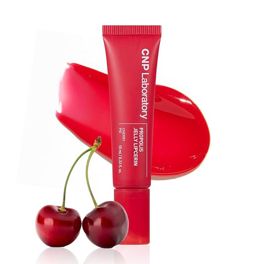 CNP Propolis Jelly Tinted Lipcerin - Cherry Pie, Hydrating Lip Gloss with Manuka Honey & Hyaluronic Acid, Gifts for Women, Korean Skin Care, 0.3 fl.oz.