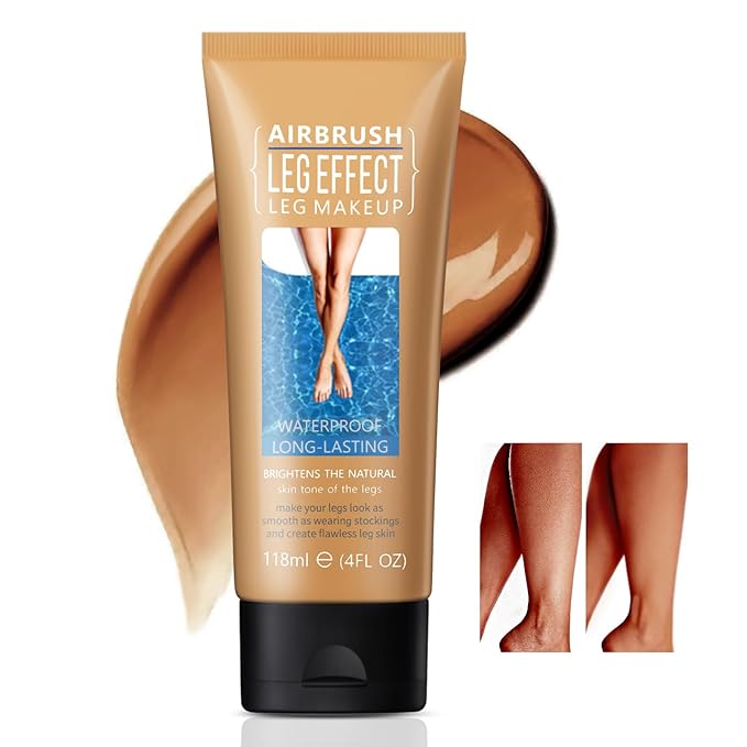 Boobeen Leg And Body Makeup Foundation, Waterproof Cover Skin Tone, 4 Oz