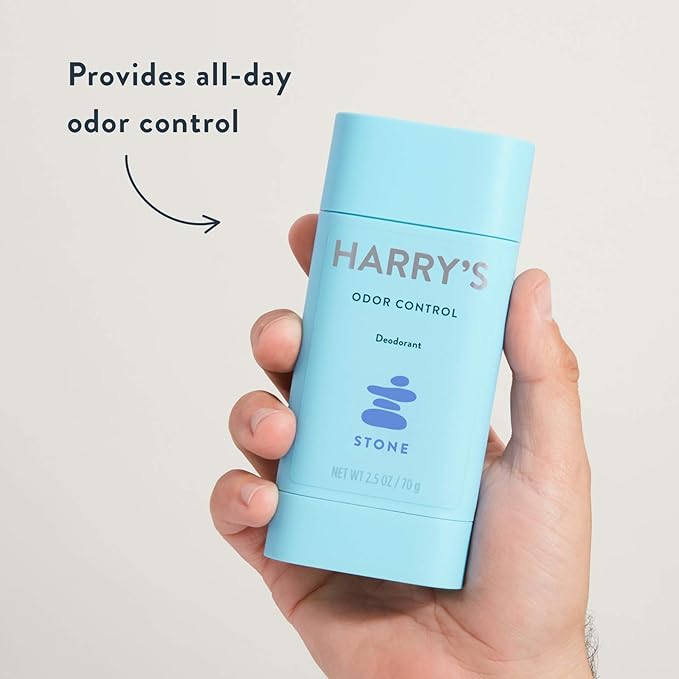 Harry's Aluminum Free Deodorant for Men - Odor Control, Stone, Fig, Redwood Scent, 2.5 Oz, 3-Pack, Men Deodorant Aluminum Free