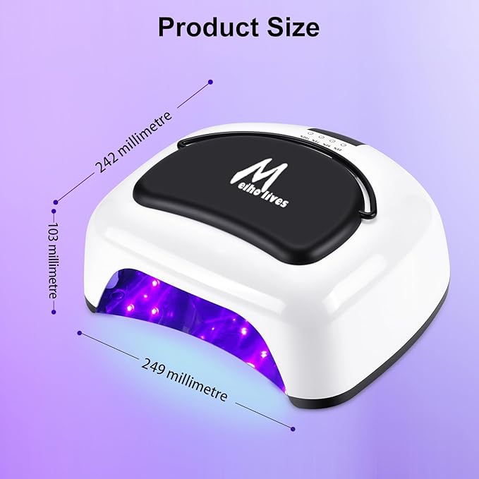 Uv led nail lamp cordless,80w