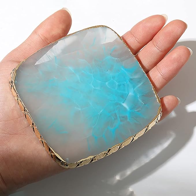 Square Nail Art Palette Painting Makeup Palette Tray