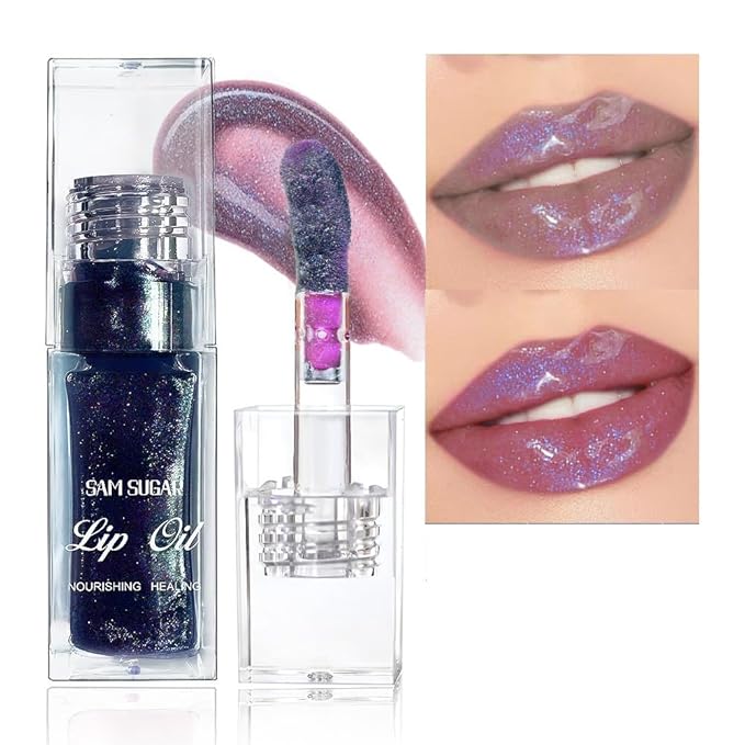 Magic Color Changing Lip Oil,Long Lasting Moisturizing Cosmetic Lip