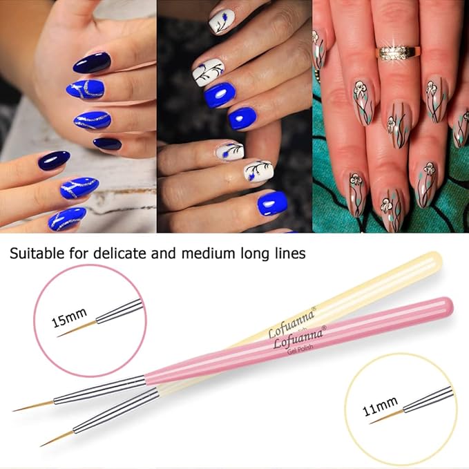 Lofuanna nail art liner brushes