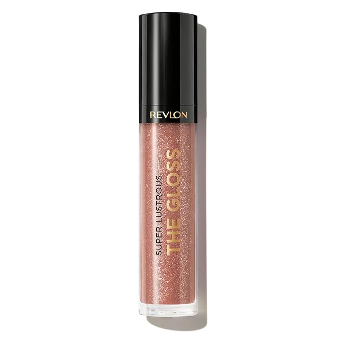 REVLON Lip Gloss, Super Lustrous The Gloss, Non-Sticky, High Shine Finish, 260 Rosy Future