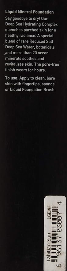 Youngblood Clean Luxury Cosmetics Liquid Mineral Foundation, Tahitian Free, Gluten-Free