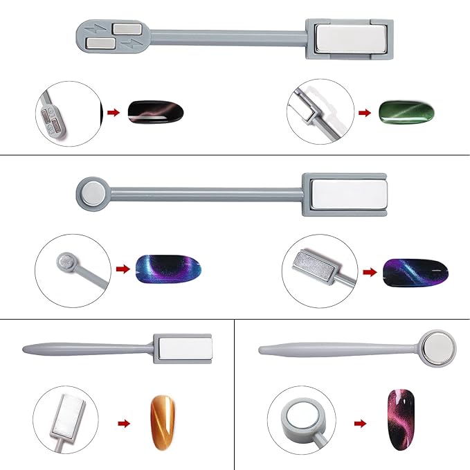 Wokoto 9pcs nail magnets for