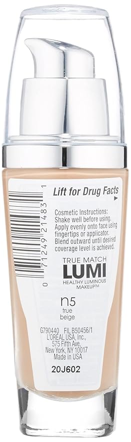 L'Oreal Paris True Match Lumi Healthy Luminous Makeup, fl; oz.