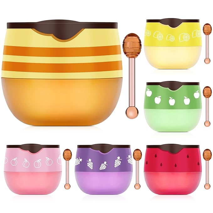 DMSKY 6 PCS Bee Lip Balm