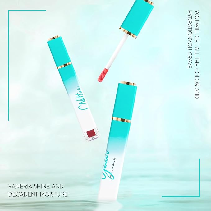 VANERIA Glitter Lip Gloss Shimmer,Matte Liquid Lipstick Rapid Drying,Long Lasting Highly Pigmented Color,Waterproof,Lipgloss Glitter Non-Sticky.cherry(4ml/0.14oz)