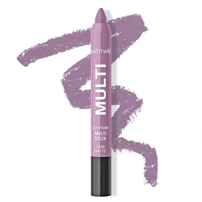 wet n wild Color Icon Cream Eyeliner Eyeshadow Multi-Stick, Moisturizing, Nourishing Velvety Cream-to-Powder Buildable & Blendable Formula, Cruelty-Free & Vegan - Lavender Bliss