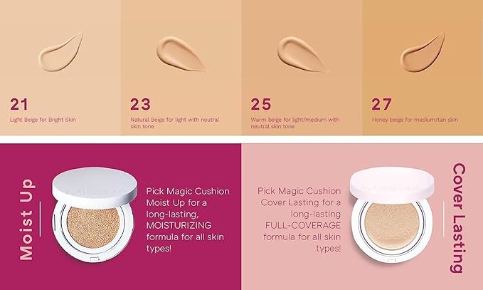 MISSHA Magic Cushion Foundation No.21 Light Beige for Skin Types