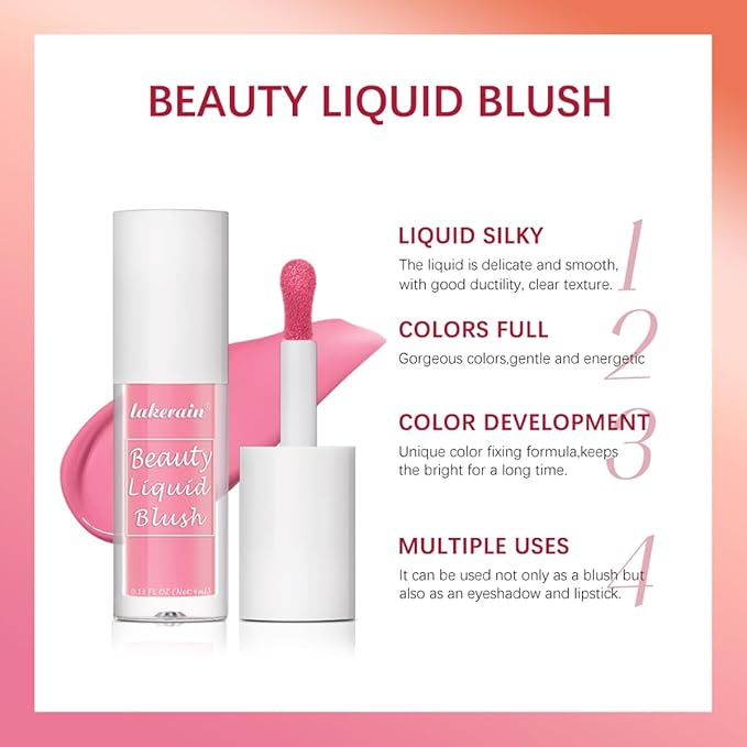 Liquid Blush for Cheeks Makeup Face Blush, Weightless