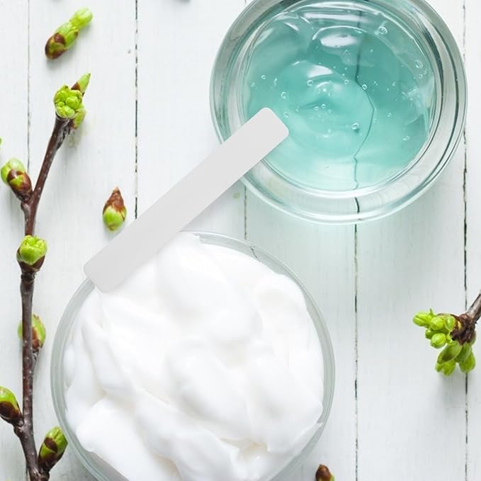 50pcs Soft Film Stick Cream Spoon Cream Spatulas