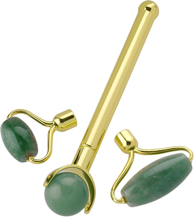 mookaitedecor Jade Roller Green Aventurine 3 Anti-Aging