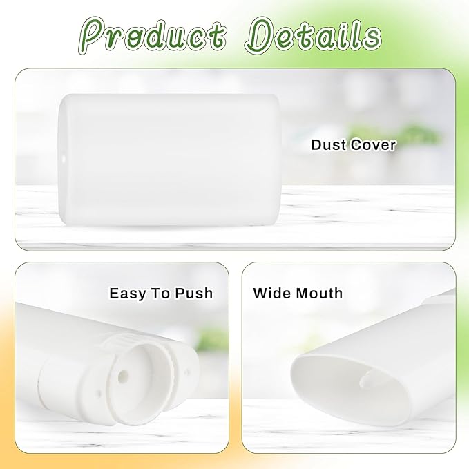 30 Pieces 15g/0.5oz White Oval Plastic