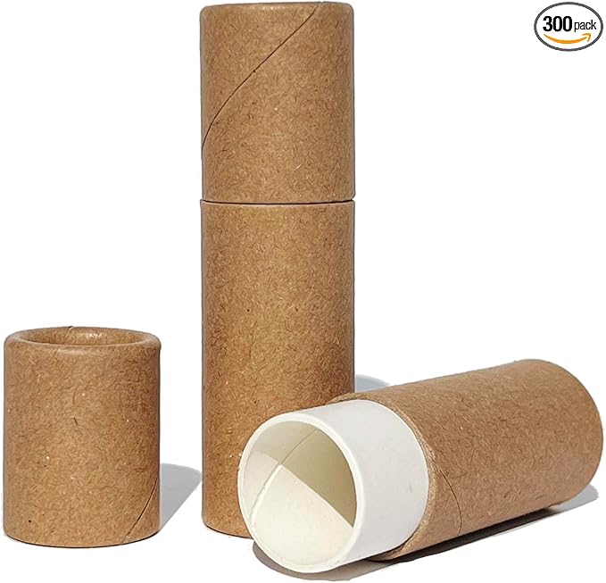 Push-Up Paperboard Lip Balm Tubes, Biodegradable