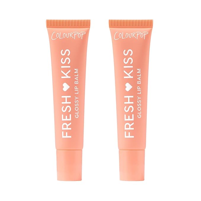 ColourPop Fresh Kiss Glossy Lip Balm - Hydrating Lip Care Enriched with Peptides, Hyaluronic Acid, Shea Butter & Vitamin E for an Ultra-Cushiony Formula - Mango Sorbet (2 Count)