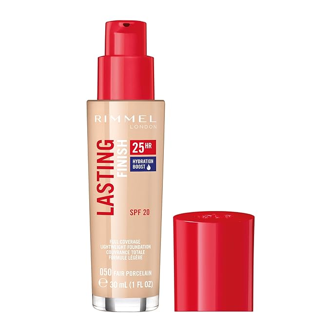 Rimmel London Lasting Finish 25HR - 50 Fair Coverage, Waterproof, 1oz
