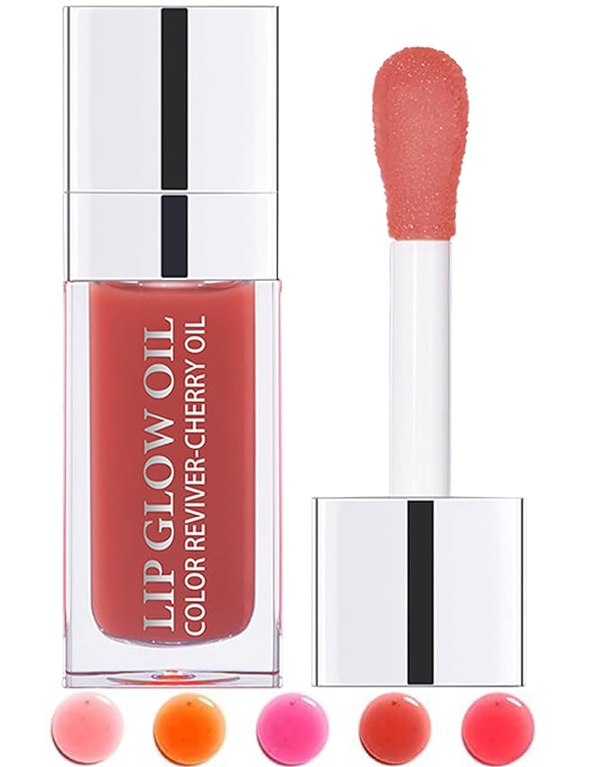 Plumping Lip Glow Oil,Hydrating Tinted Lip Gift