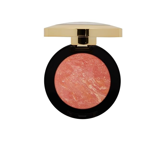 Milani Baked Blush, Powder Blush for Cheeks, Cruelty Free Makeup - Shape, Contour & Highlight Face for a Shimmery or Matte Finish -Corallina