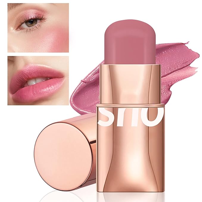 Cream Blush Stick for Cheeks Makeup,Waterproof Blush Face
