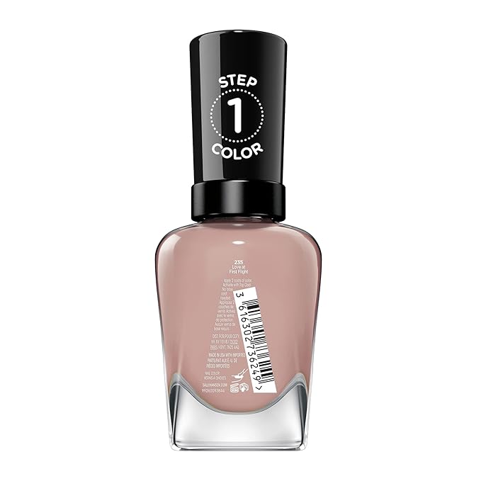 Sally Hansen Miracle Gel™, Travel Seekers Love at First Flight, Long Lasting, Gel-Like Formula, No UV Lamp Needed, Pink Nail Polish