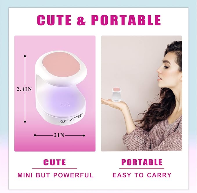 Mini uv light for gel