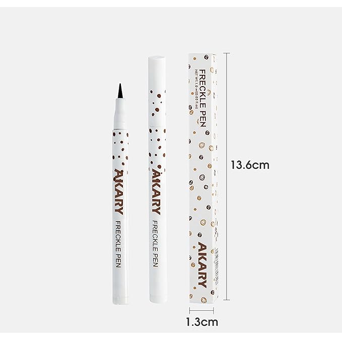 AKARY Freckle Pen Professional Lifelike Face Concealer Point Natural coffee)