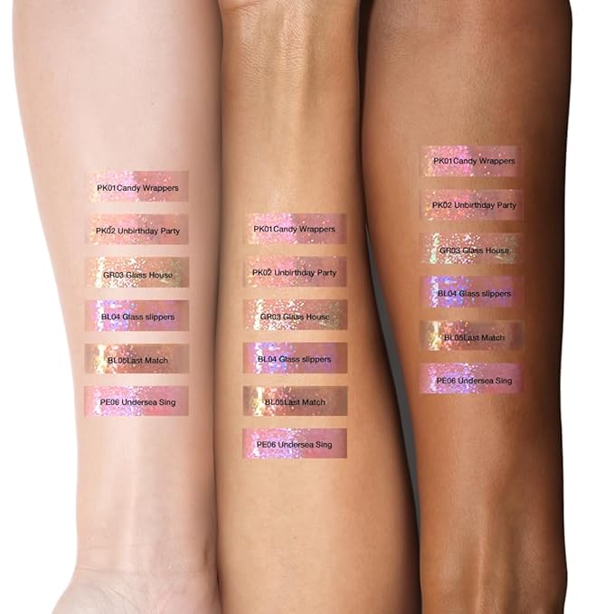 FOCALLURE Glitter Liquid Lipstick,Hydrating,Moisturizing Lip Gloss for Women,Sparkly Shimmer Lip Makeup,Long Lasting,Lightweight Formula for Lip Color and Shine,Glass House