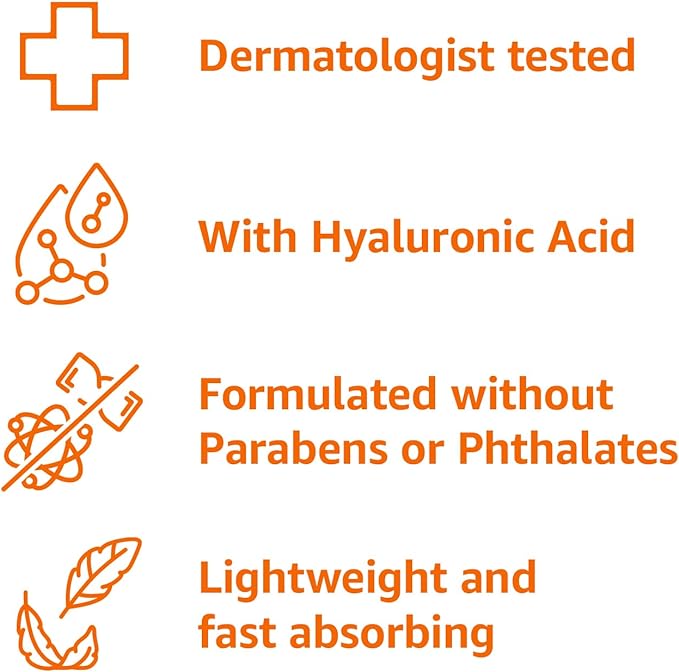 Amazon Basics Hyaluronic Acid Face Lotion, Hydrating, 3 Fluid Ounces (1-Pack), Perfect for Daily Use
