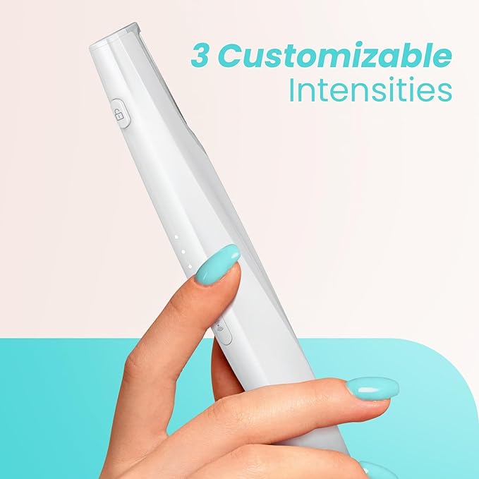 Sonic Dermaplaning Tool for Face - Rechargeable Dermaplane Razor with 6 Refill Dermablades, Facial Hair & Peach Fuzz Remover for Women (White)